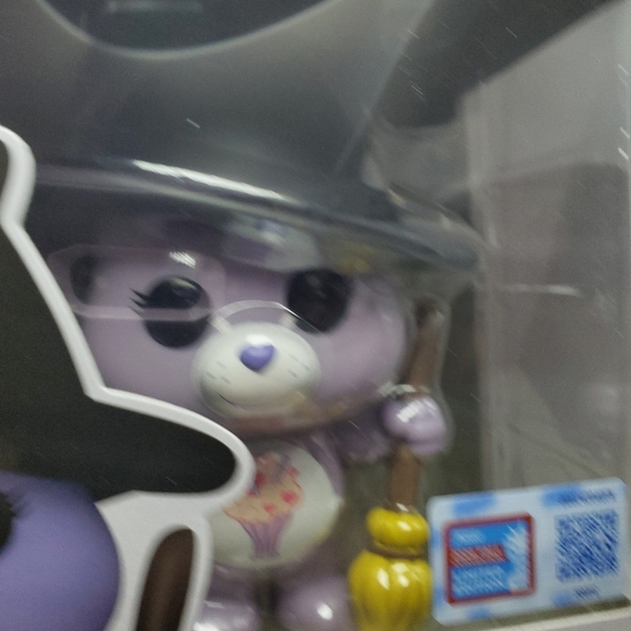 Funko Pop! Purple Care Bear 1417 Share Bear NYCC 2024 LE Sticker Witch Halloween - Picture 3 of 8